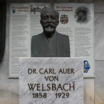 Carl Auer von Welsbach museum, Altofen, Austria