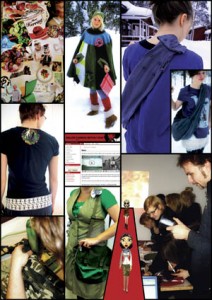 Designs from a Killer Fashion Revolution workshop, more about the designs on the killerfashionrevolution.com wiki.